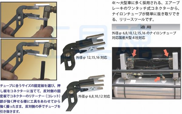 JTC エアーチューブリムーバー UD ふそう 日野 いすゞ トラック用