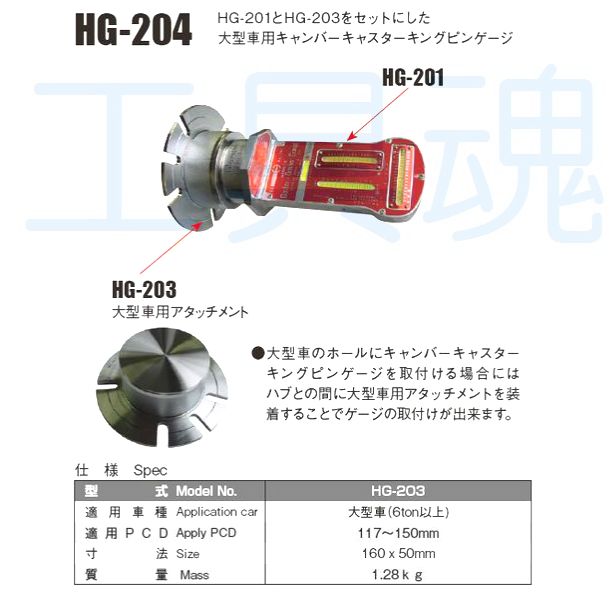 NIPPEI 日平機器 キャンバーキャスターキングピンゲージ